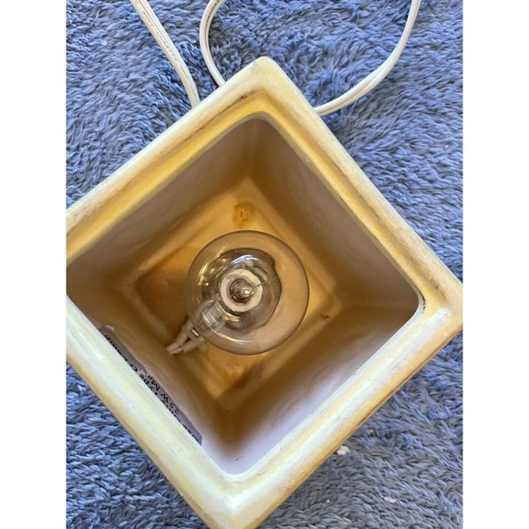 Scentsy Warmer Ceramic Brown Sandstone Art Deco Design with Red Indicator Light - Picture 5 of 7